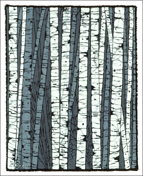 Birch Center batik © Toni Spencer