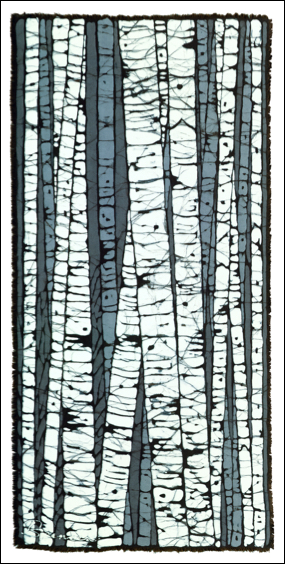 Birch Left batik © Toni Spencer