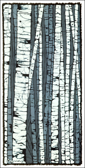 Birch Right batik © Toni Spencer