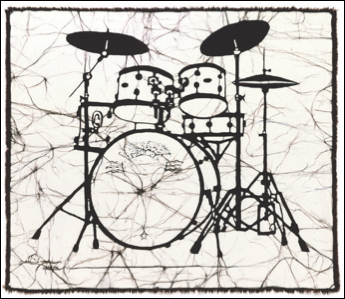 Drums batik
                                                             © Toni Spencer